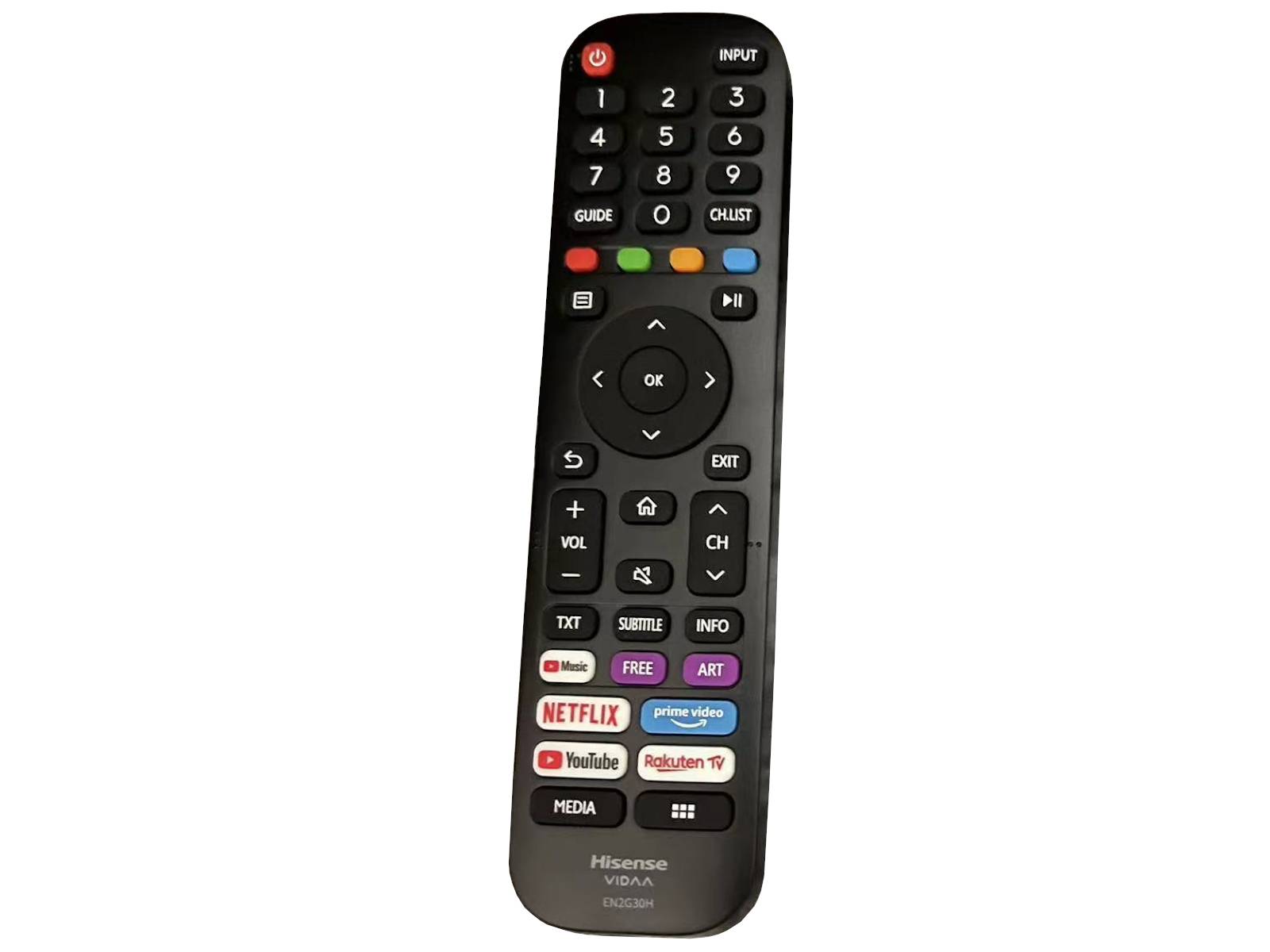 HISENSE EN2G30H VIDAA Original Fernbedienung für Hisense Ultra HD TV mit Schnelltasten für Netflix Amazon Prime-0