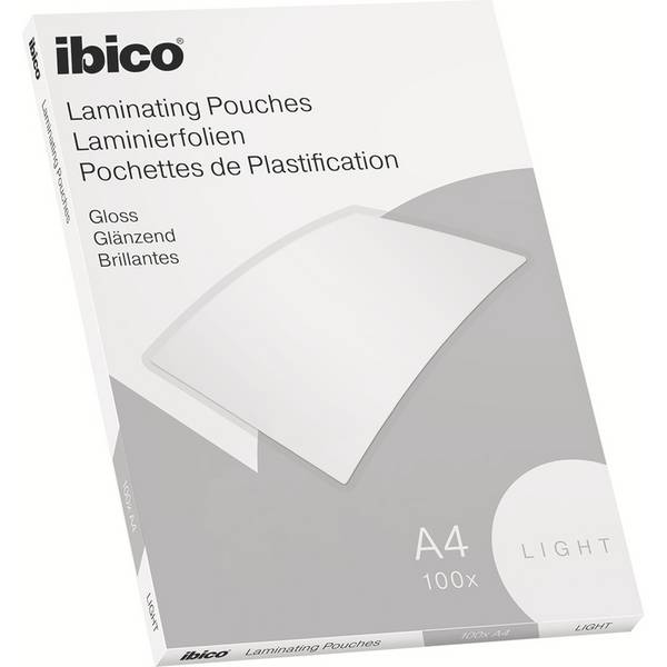ibico Basics Laminierfolientasche, DIN A4, glänzend, 150 mic