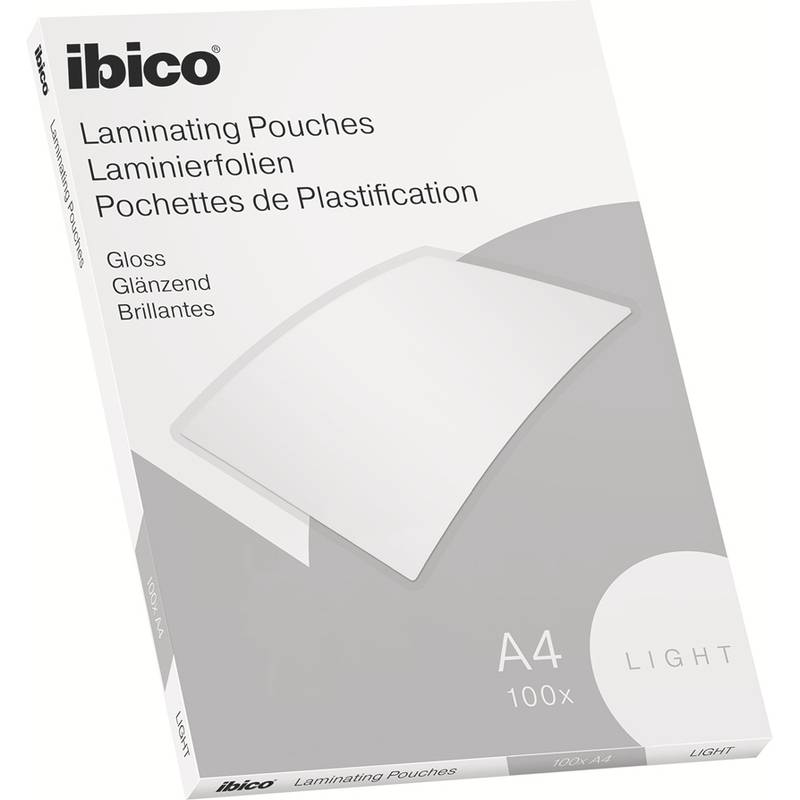 ibico Basics Laminierfolientasche, DIN A4, glänzend, 150 mic-0