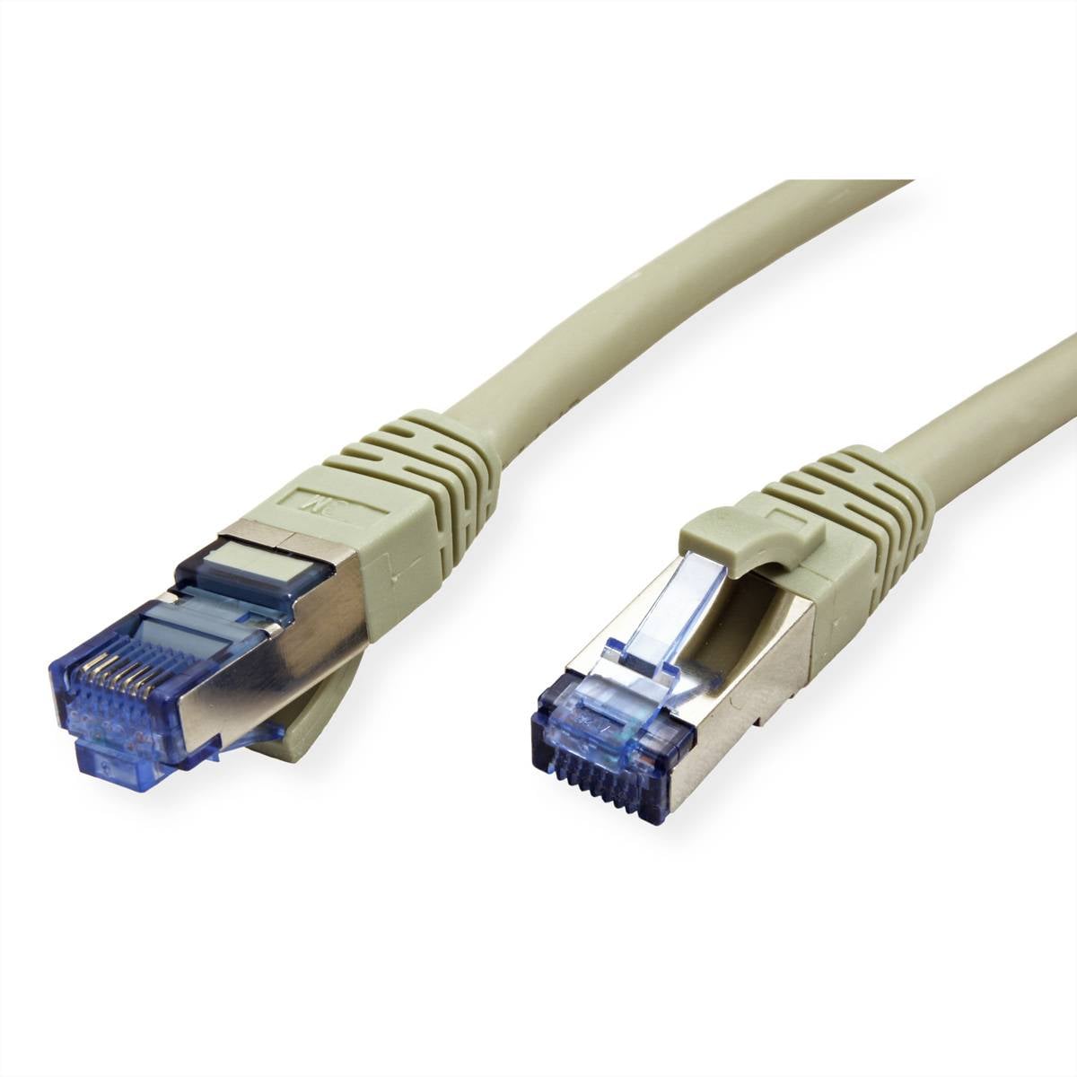 VALUE Patchkabel Cat.6A (Class EA) S/FTP (PiMF), LSOH, grau, 0,15 m-1