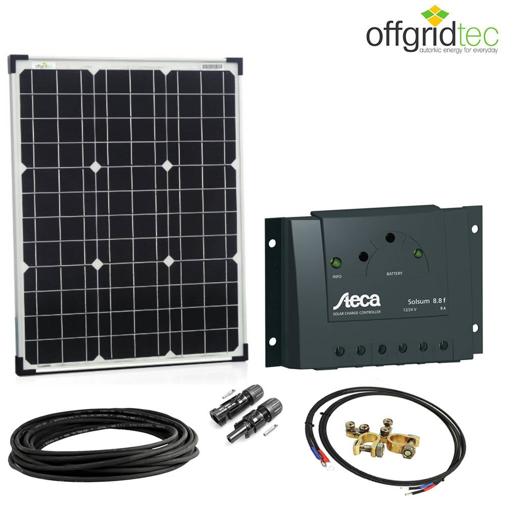 Solar Bausatz 50w - 12V Solar-Set-1