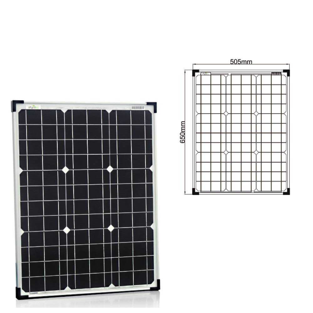 Solar Bausatz 50w - 12V Solar-Set-3
