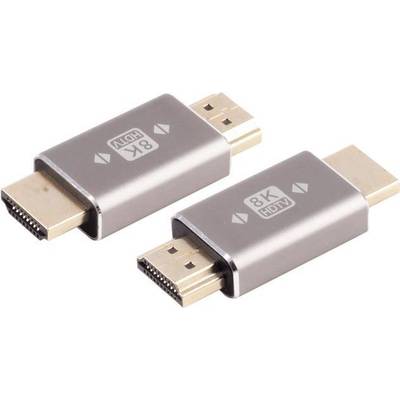 S/CONN maximum connectivity HDMI-A Adapter, HDMI-A Stecker, 8K, Metall (10-01055)