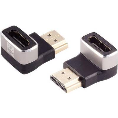 S/CONN maximum connectivity HDMI-A Adapter, 90° Winkel unten, 8K, Metall (10-01050)