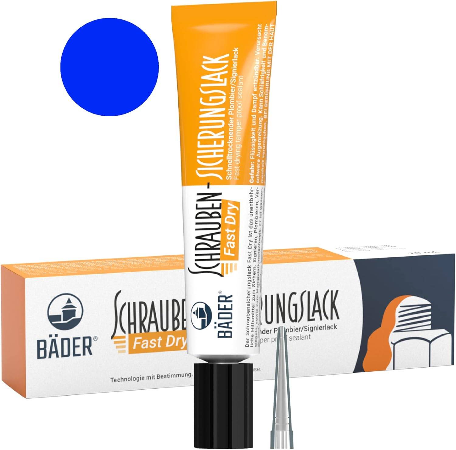 Bäder Schraubensicherungslack Fast Dry Blau 20ml-0
