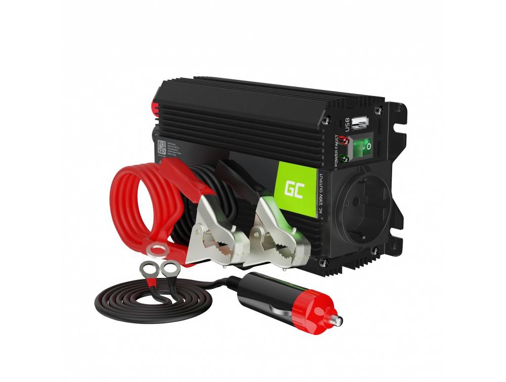 Green Cell Car Voltage Inverter - 24V to 230V - 300W-0