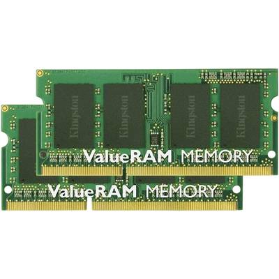 Kingston ValueRAM Laptop-Arbeitsspeicher Kit   DDR3 16 GB 2 x 8 GB Non-ECC 1333 MHz 204pin SO-DIMM CL9 9-9-24 KVR13S9K2/