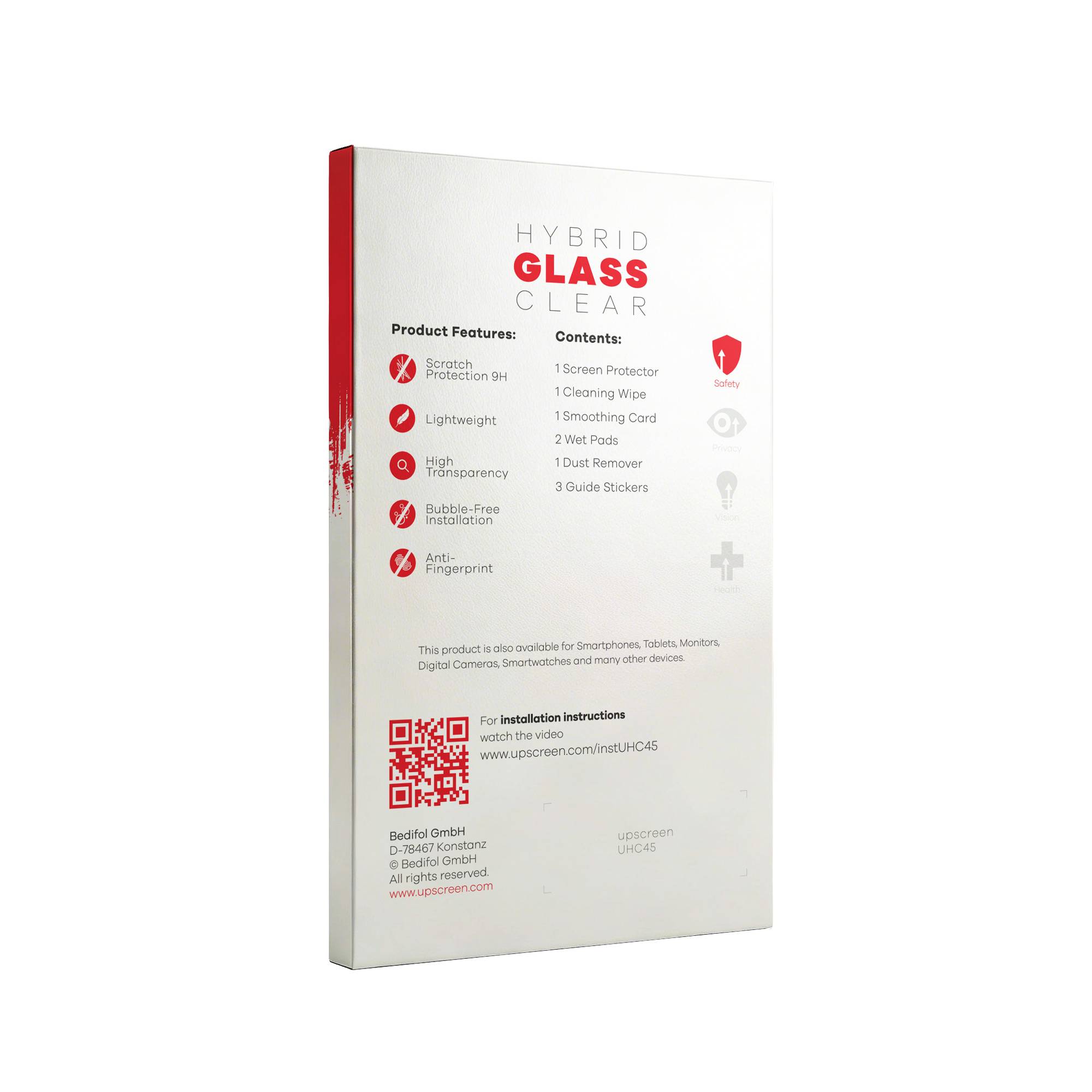 Symbolbild für upscreen Schutzglas für Samsung Galaxy A56 5G (Display+Kamera) Schutzfolie Panzer Folie Glas Display Schutz klar