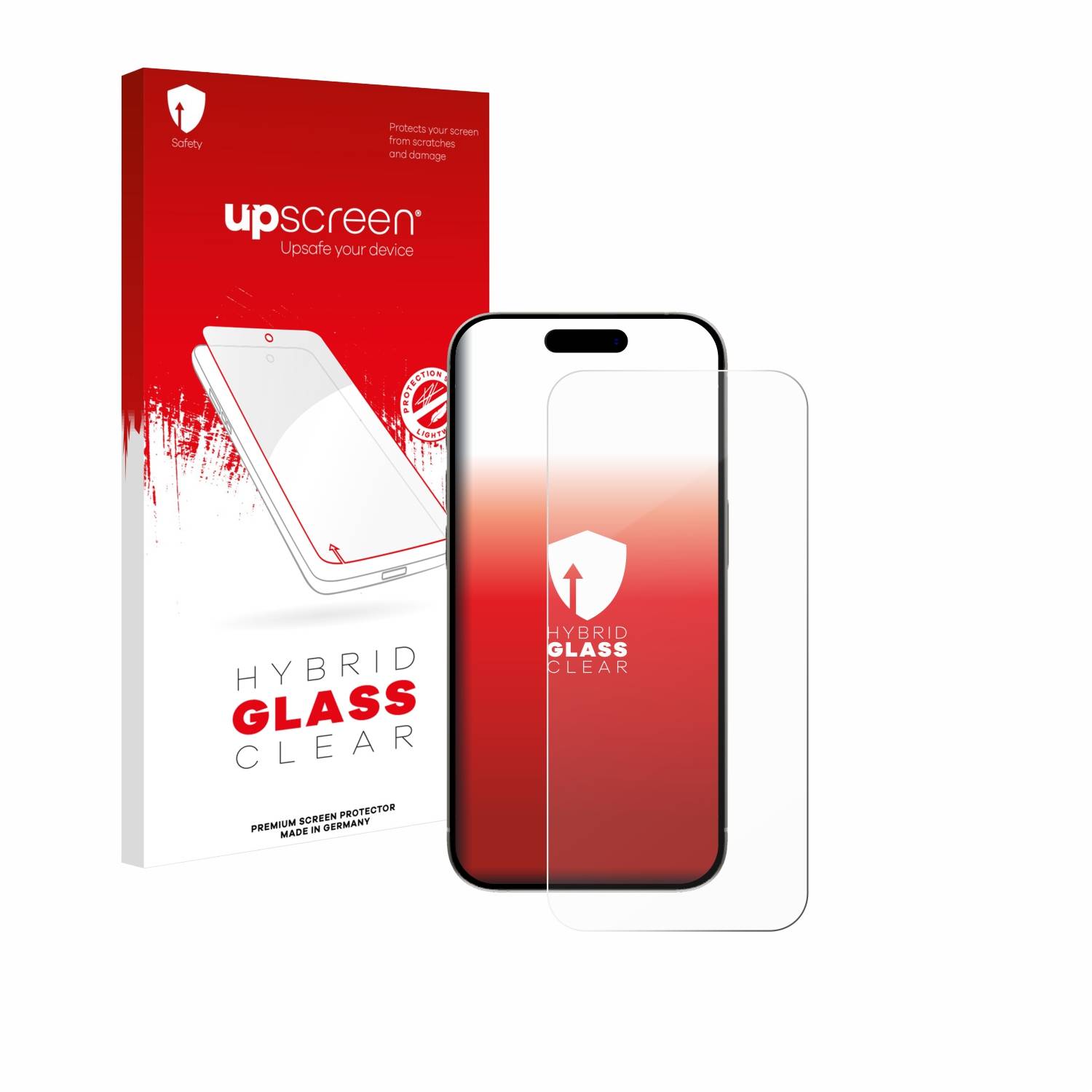 upscreen Schutzglas für Apple iPhone 15 / 15 Pro Schutzfolie Panzer Folie Glas Display Schutz klar-0