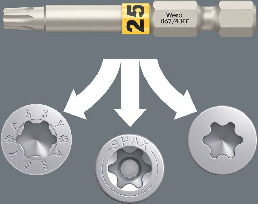 Wera Werk Bit-Check 6 Wood 05073639001-2