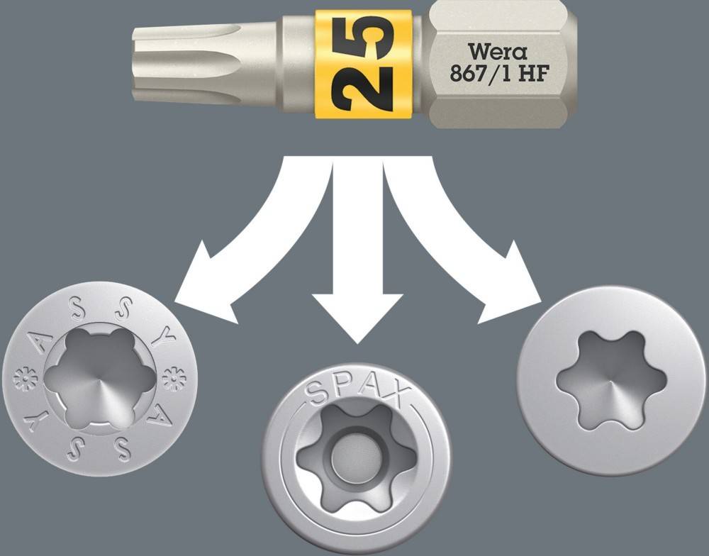Wera Bit-Check 12 Wood TX HF 1 SB-1