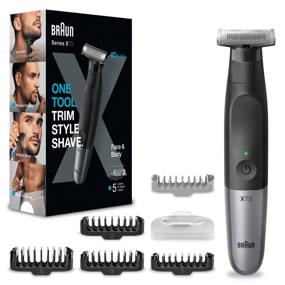 3 Stk. BRAUN Rasierer XT5100 Face+Body-0