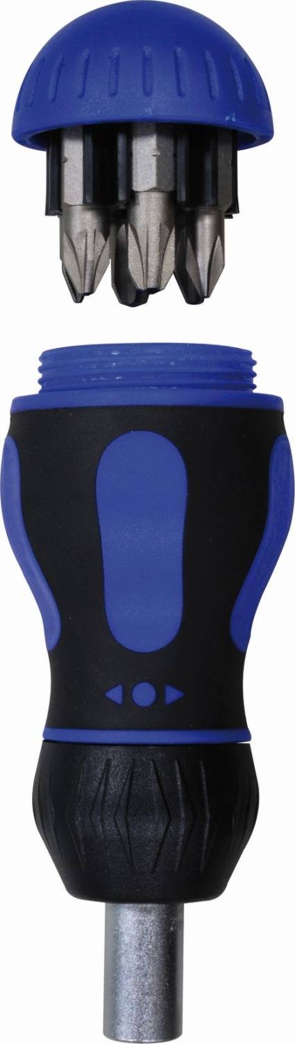 Projahn Display 12x Stubby-Ratschenschraubendreher magnetisch 6,3 (1/4") und 7 Bits-2