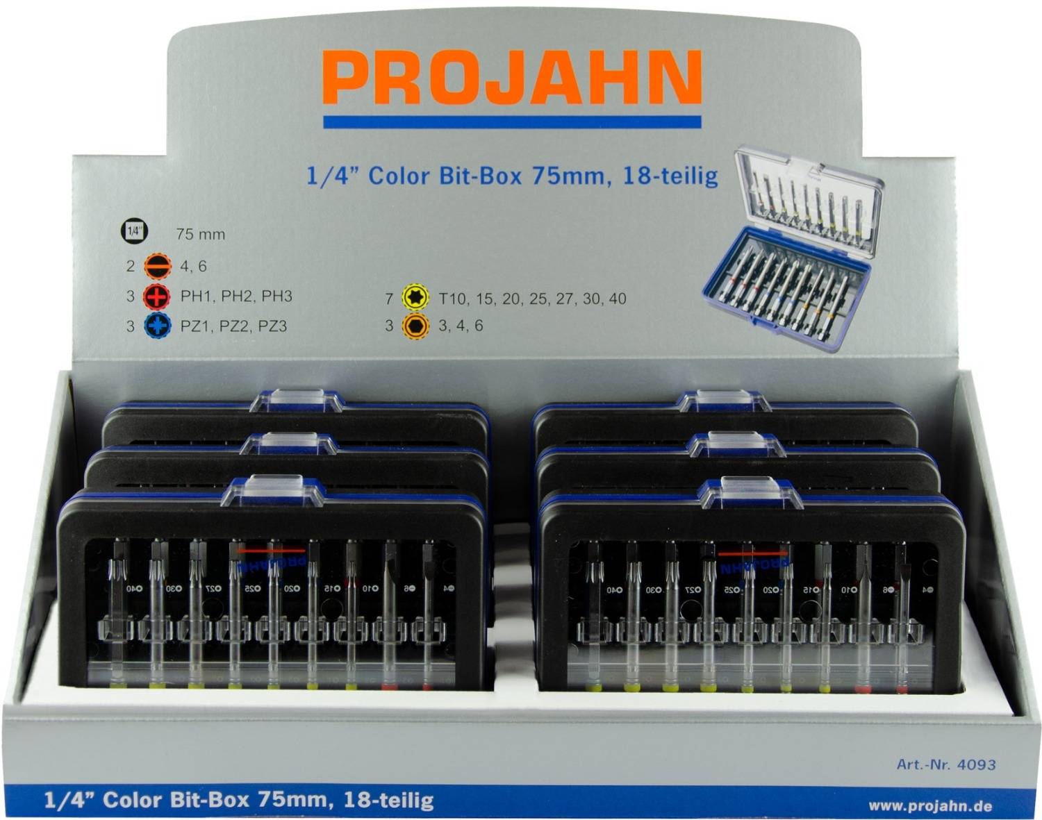 Display 6xBit Box 18tlg 4093-0