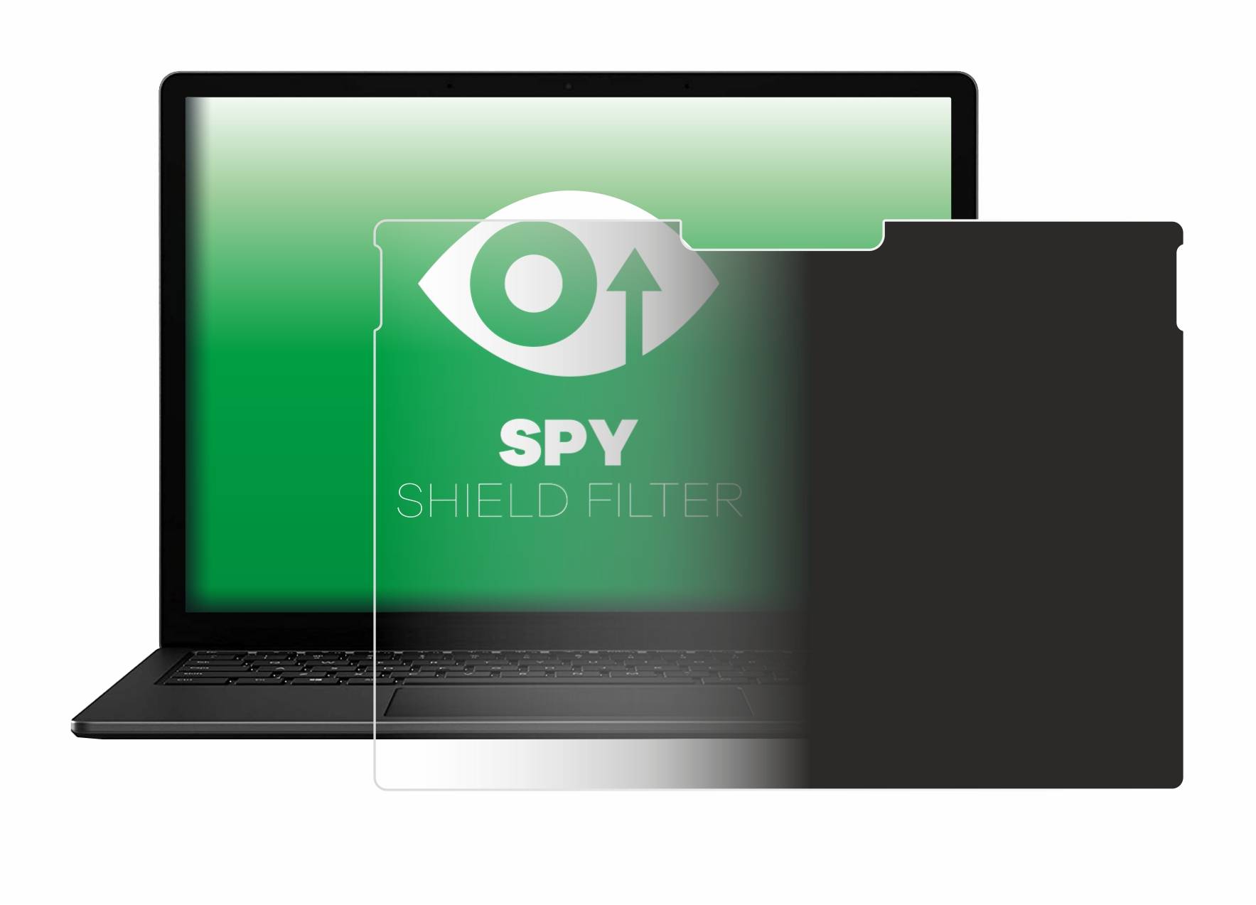 upscreen Blickschutzfilter für Microsoft Surface Book 3 13.5" Blaulichtfilter Sichtschutz Privacy Anti Spy abnehmbar-1