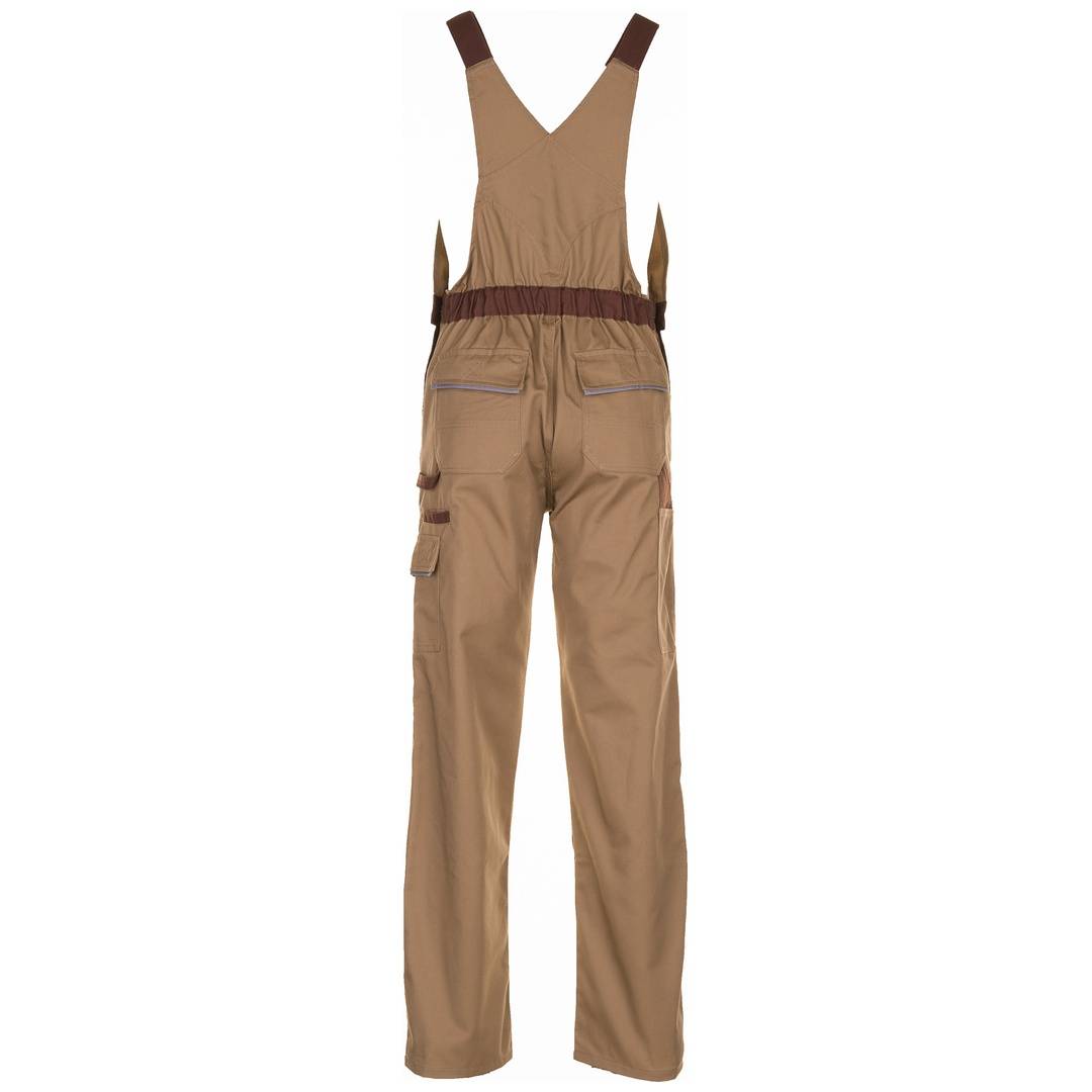 Latzhose Highline, Gr.66,khaki/braun-2