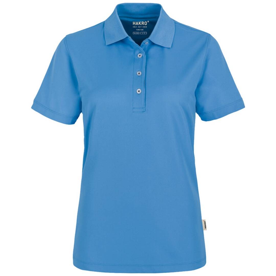 HAKRO Poloshirt Coolmax #206 Damen Gr. S malibublau