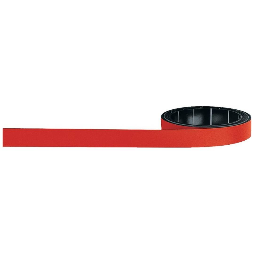 magnetoplan Magnetband Magnetoflex Breite 10mm Länge 1m rot