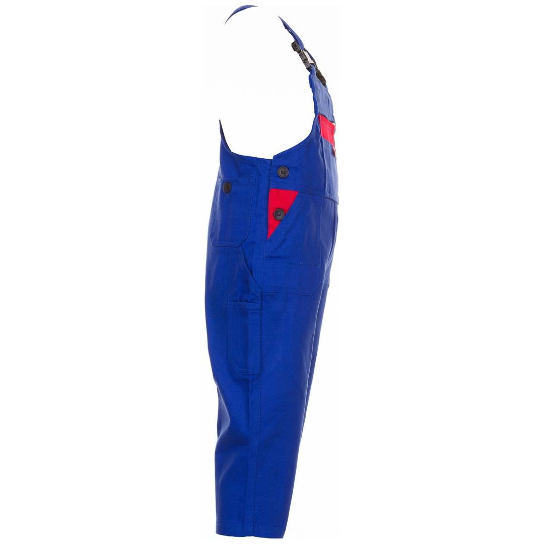Kinderlatzhose,100%BW,294g/qm,158/164,kornbl./rot-3