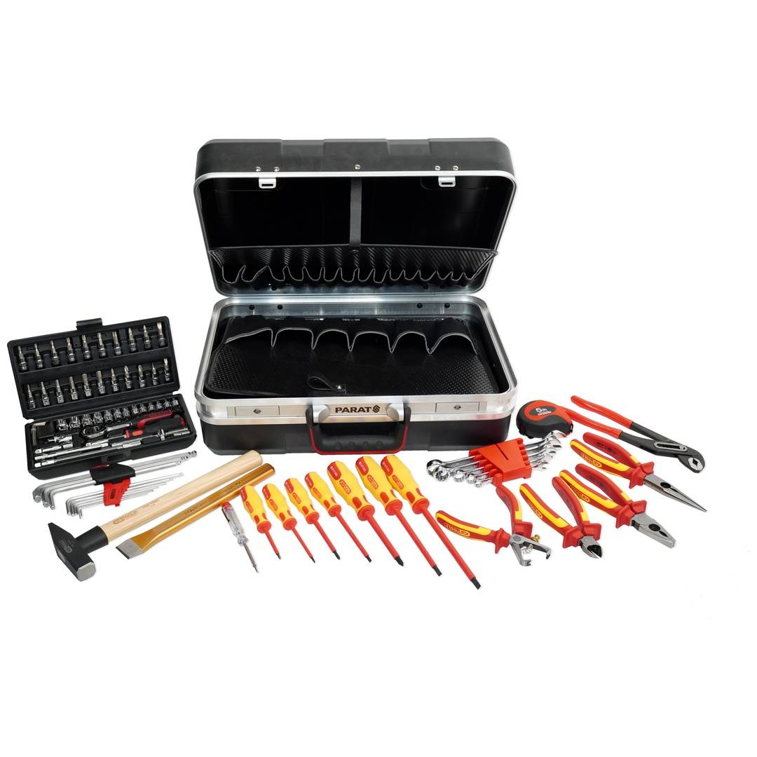PARAT / KS Tools Werkzeugkoffer bestückt, Hausmeisterkoffer 80-teilig-0