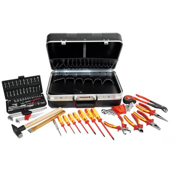 PARAT / KS Tools Werkzeugkoffer bestückt, Hausmeisterkoffer 80-teilig