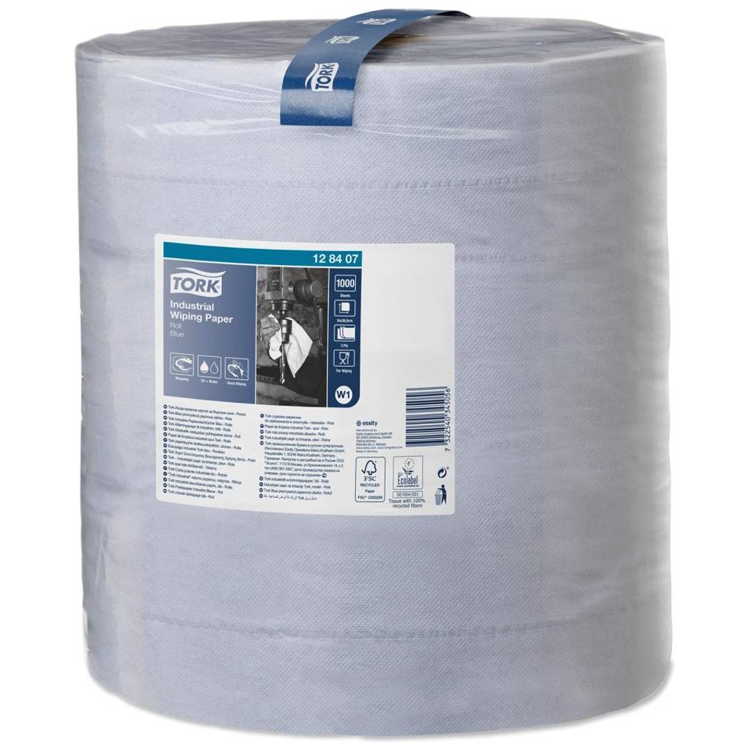 Tork Univ. Wischtuch 330 blau 3lag.37x34cm 1000Bl.-0