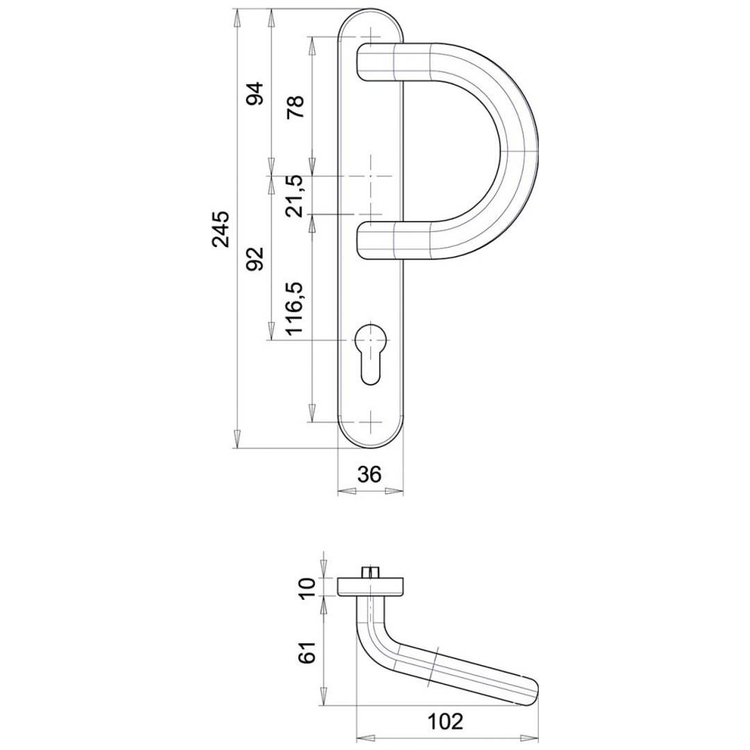 EDI Alu-Rahm.-Wchsl-Grt,Kronos,8mm,92,PZ,F12 2005/B1/035, F12-2