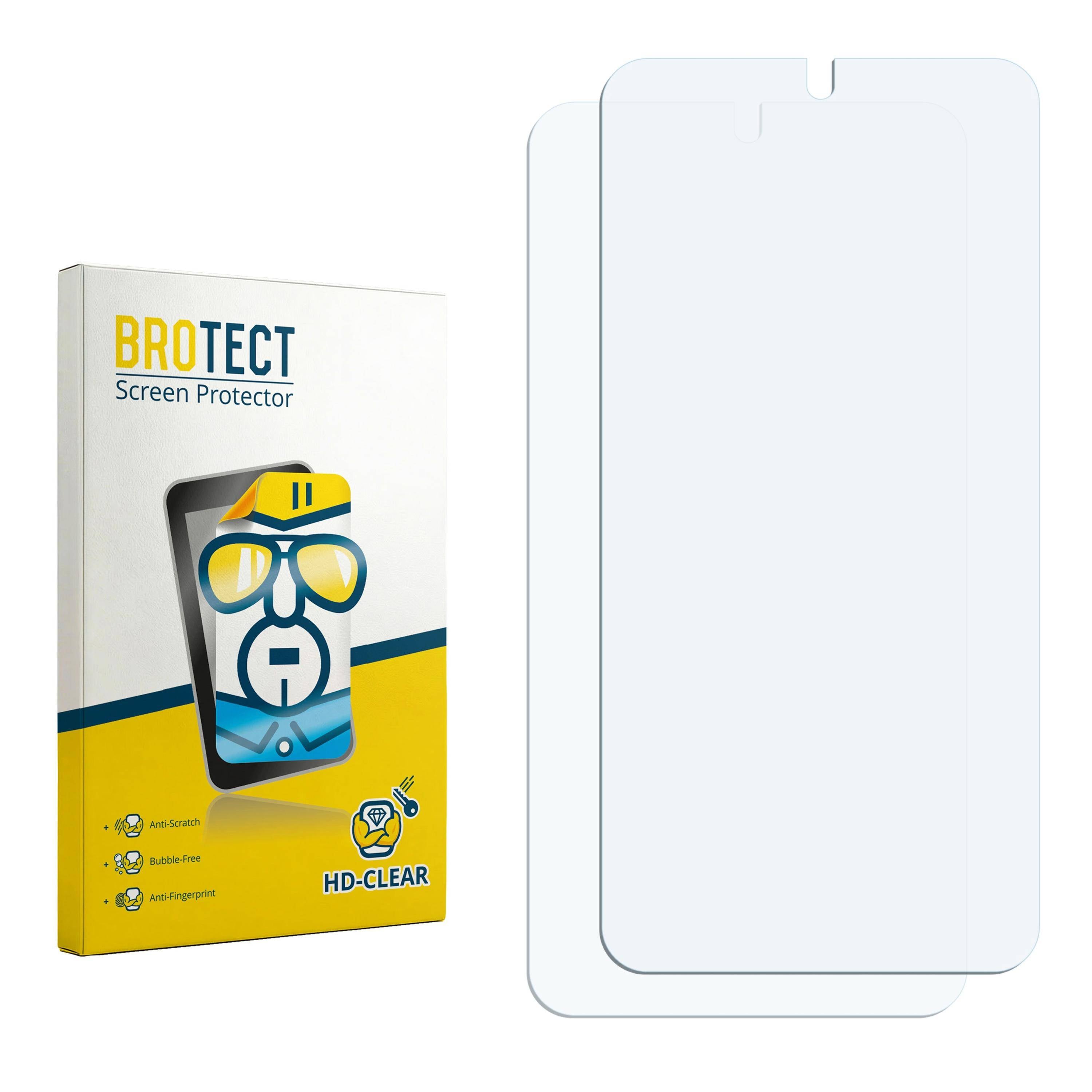 2x BROTECT Schutzfolie für Samsung Galaxy S23 Folie Klar Transparent-1