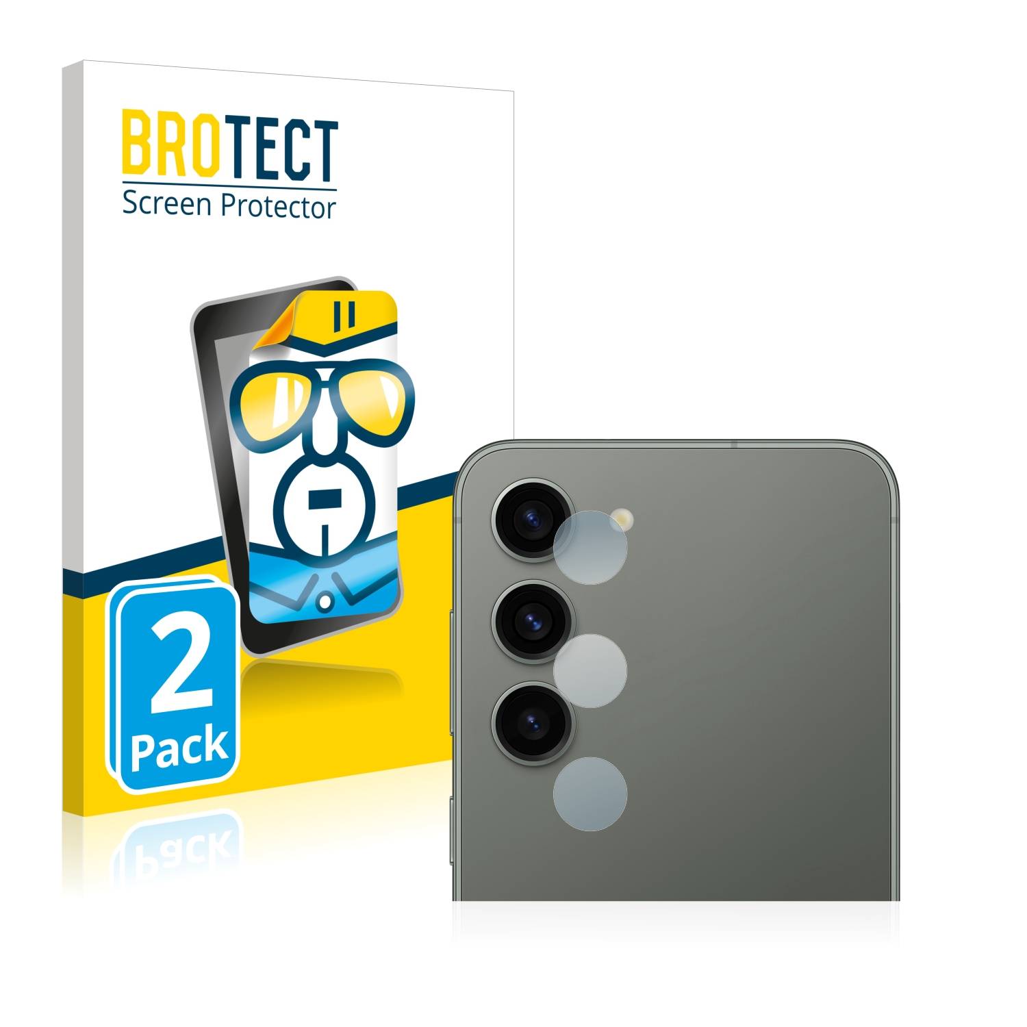 2x BROTECT Flex Full-Cover film de protection pour Samsung Galaxy S23 Ultra  (Arrière)