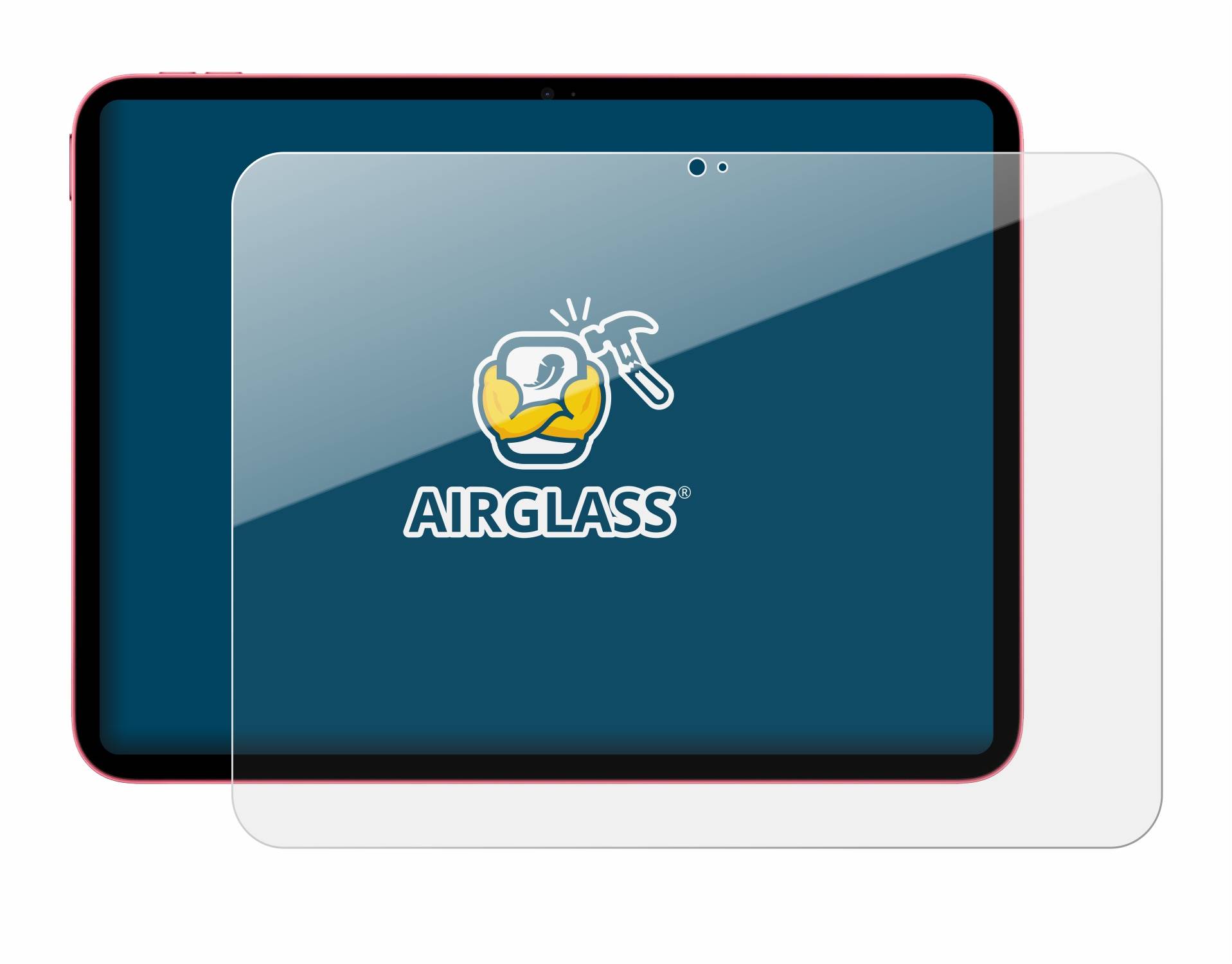 BROTECT Schutzglas für Apple iPad 10.9" WiFi 2022 (10. Gen.) Schutzfolie Panzer Folie Glas Display Schutz klar-2