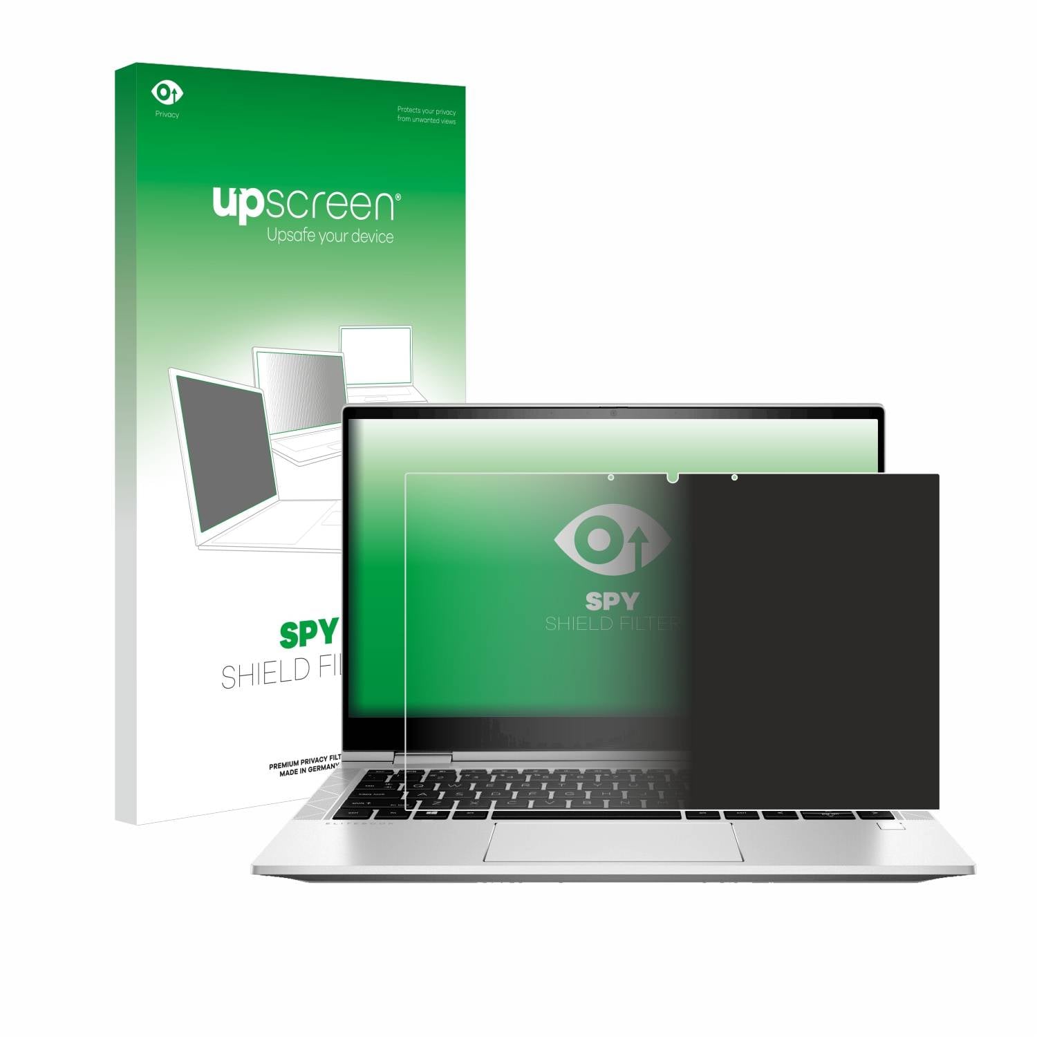 upscreen Blickschutzfilter für HP EliteBook x360 830 G8 Blaulichtfilter Sichtschutz Privacy Anti Spy abnehmbar