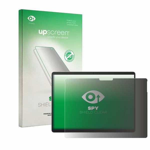 upscreen Blickschutzfolie für Microsoft Surface Pro 9 Anti-Spy Privacy Blaulichtschutz Sichtschutzfolie