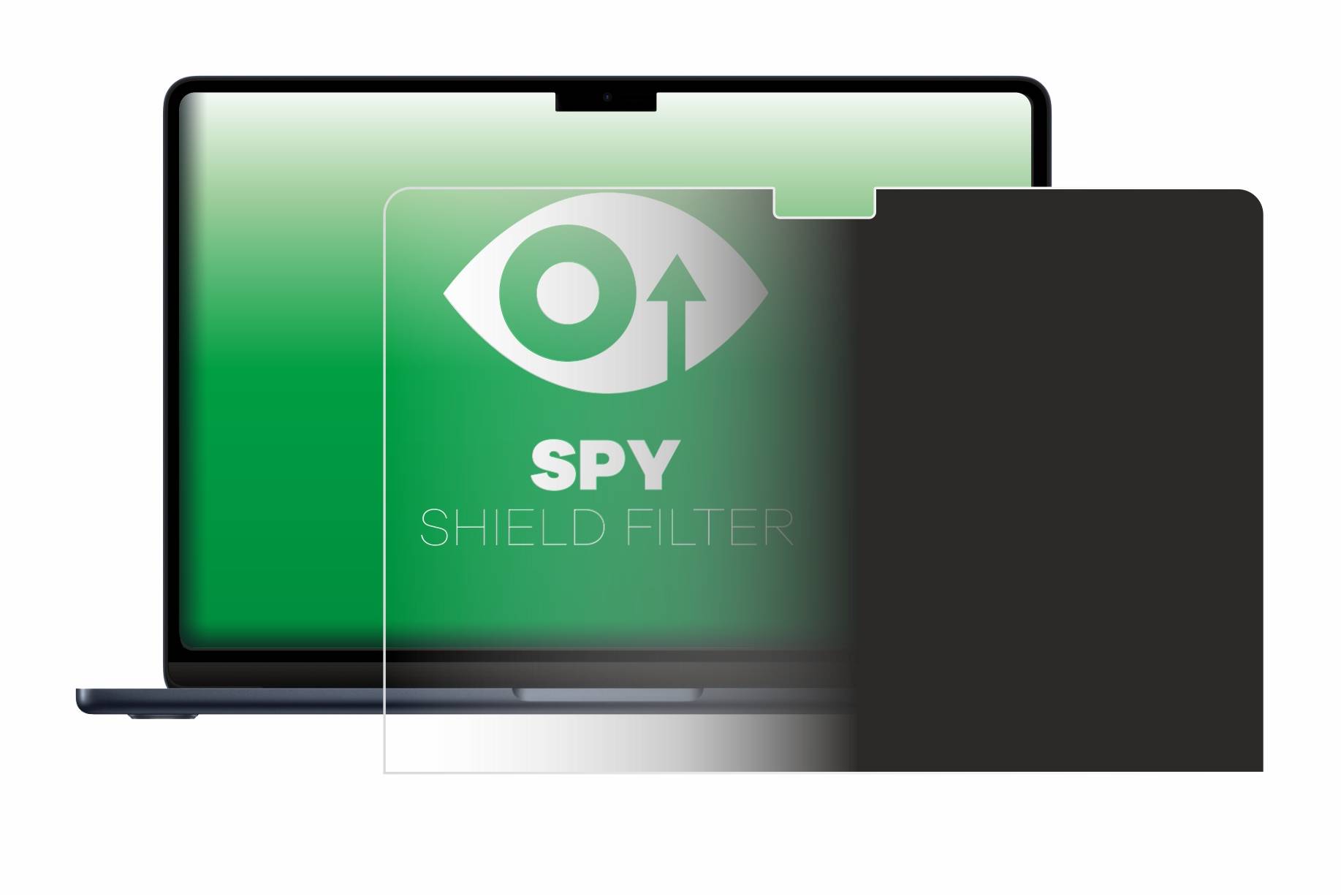 upscreen Blickschutzfilter für Apple MacBook Air 13" M2 2022 Blaulichtfilter Sichtschutz Privacy Anti Spy abnehmbar-1
