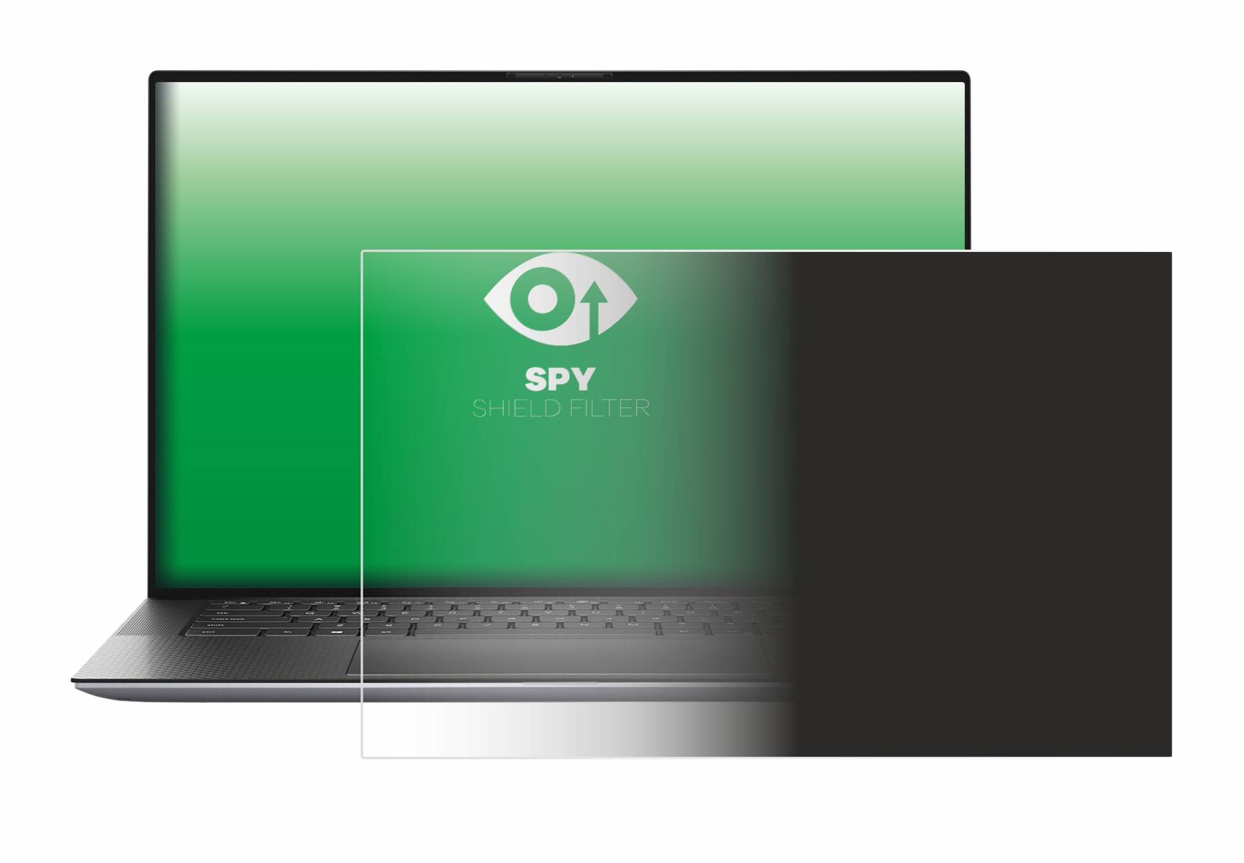 upscreen Blickschutzfilter für Dell Precision 15 5550 Blaulichtfilter Sichtschutz Privacy Anti Spy abnehmbar-1