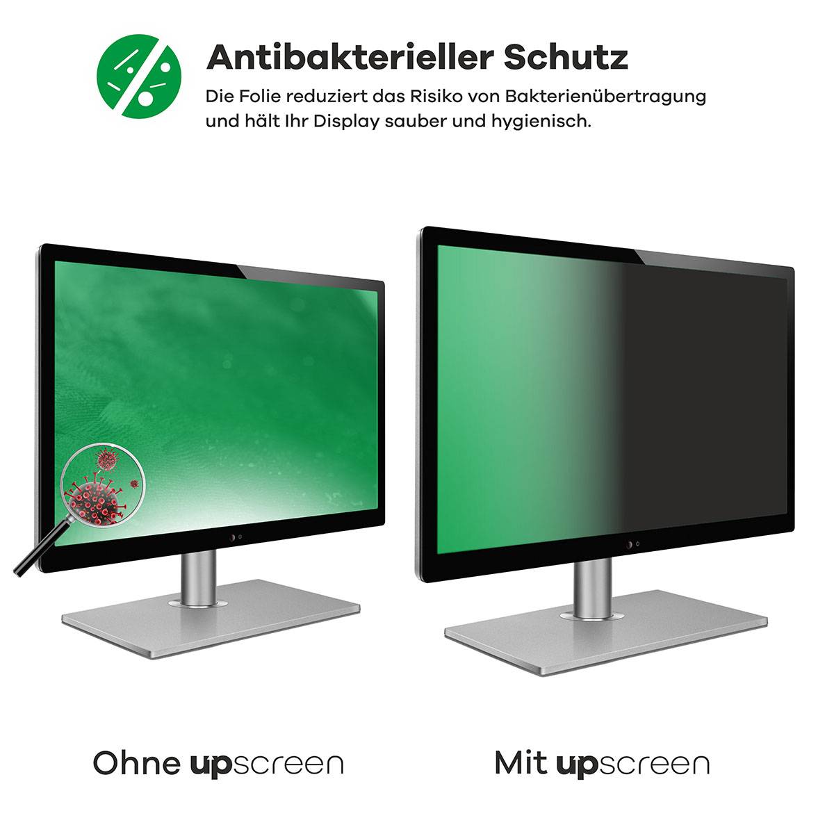 upscreen Blickschutzfilter für Dell P2422H Blaulichtfilter Sichtschutz Privacy Anti Spy abnehmbar-3