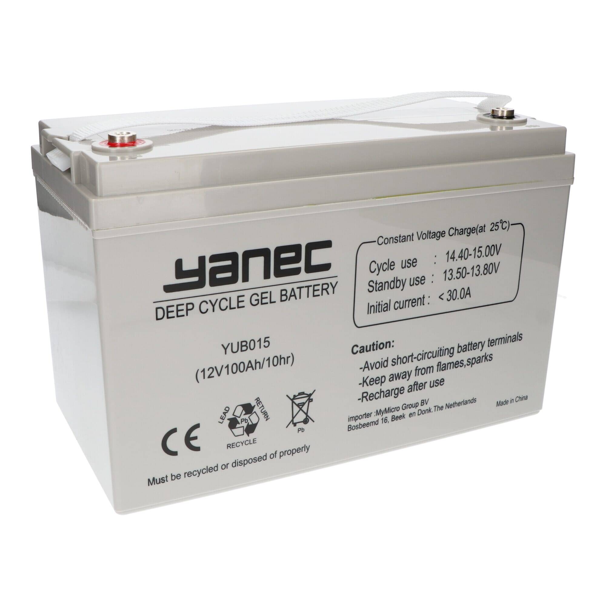 Yanec -Gel -Batterie 12V 100AH-0
