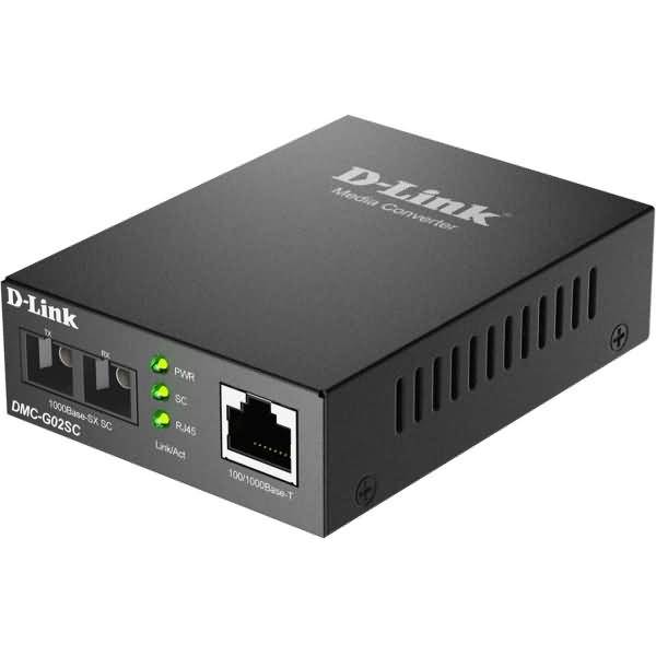 D-Link Gigabit Konverter DMC-G02SC/E, 10/100/1000 zu 1000 SX Multi (SC) 550m-0