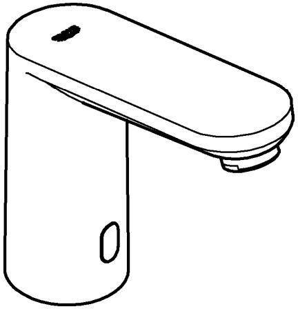 Grohe Infrarot-Elektronik EUROSMART CE M-Size, ohne Mischung 6 V Batterie chrom