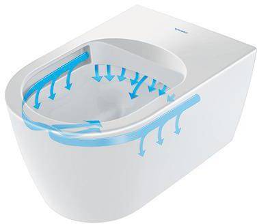 Duravit WWC ME by Starck COMPACT RIMLESS tief, 370x480mm weiß WG