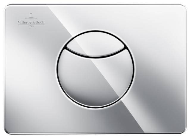 Villeroy & Boch WC-Betätigungsplatte ViConnect 169x64x223mm 2-Mengen-Spülung Verchromt-1