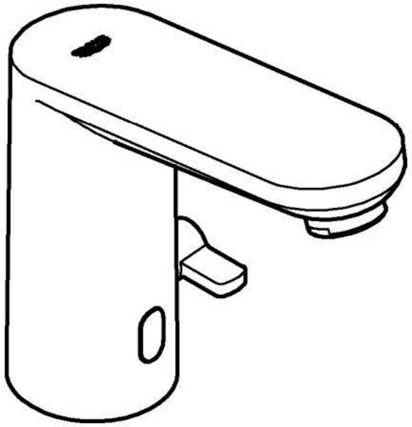 Grohe Infrarot-Elektronik EUROSMART CE M-Size, mit Mischung, 6 V Batterie chrom