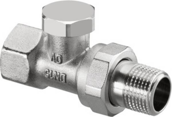 OVENTROP HK-Verschraubung "Combi 2" DN15, 1/2", PN10, Durchgang, Ms, vern.