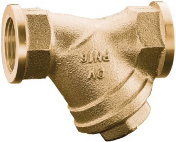 OVENTROP Schmutzfänger PN25 DN20, 3/4"IG, Siebeinsatz 0.6, Rg