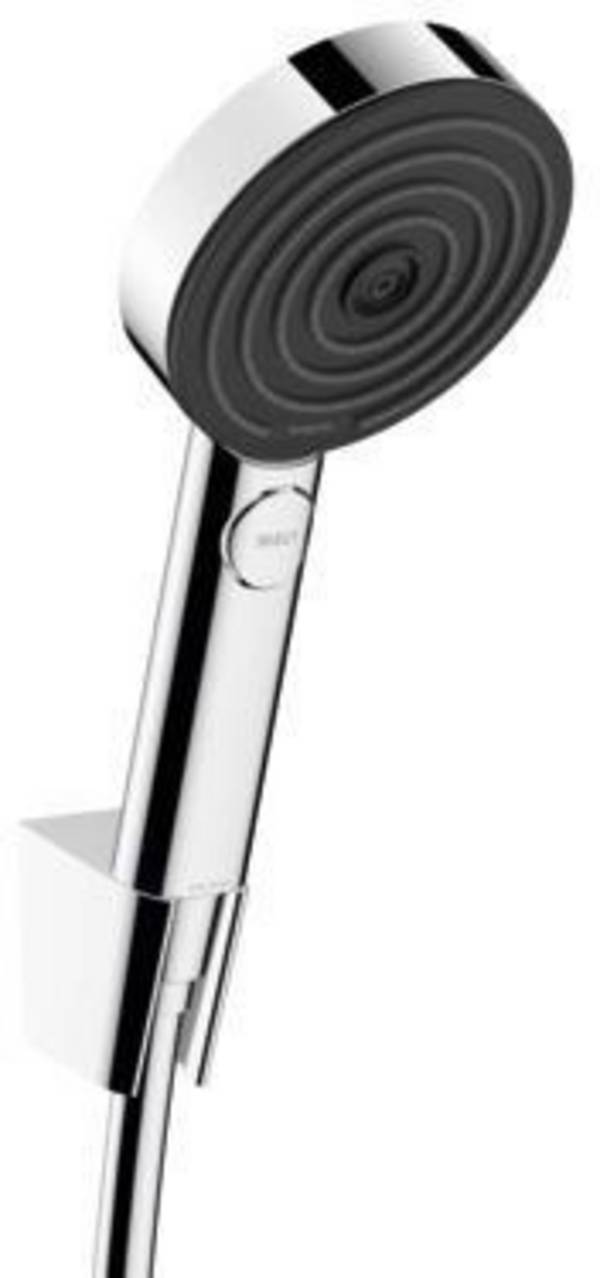 Hansgrohe Pulsify Select S Brausehalterset 105mm 11,4l/min 3jet Relaxation Chrom, mit Brauseschlauch 1,25m