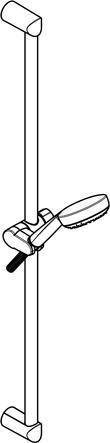 KLUDI LOGO 1S Brause-Set mit Wandstange 900mm chrom-1