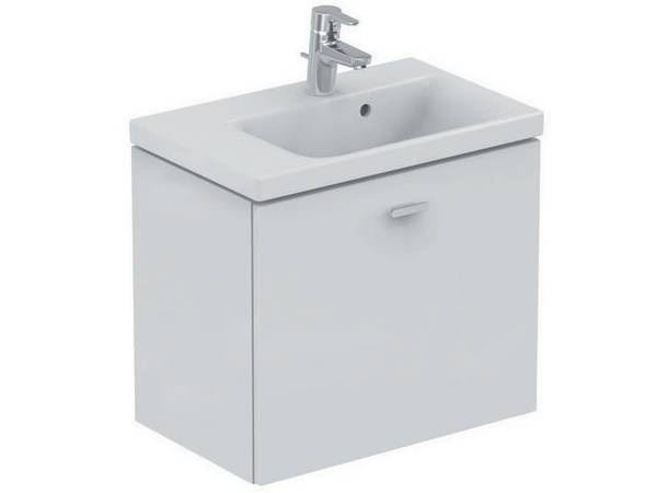 Ideal Standard äußere Auszugsfront Connect Space, Waschtisch-Unterschrank 590mm, Hochglanz mittelgrau Dekor
