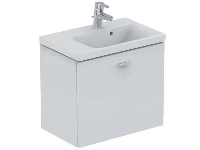 Ideal Standard äußere Auszugsfront Connect Space, Waschtisch-Unterschrank 590mm, Hochglanz mittelgrau Dekor-0