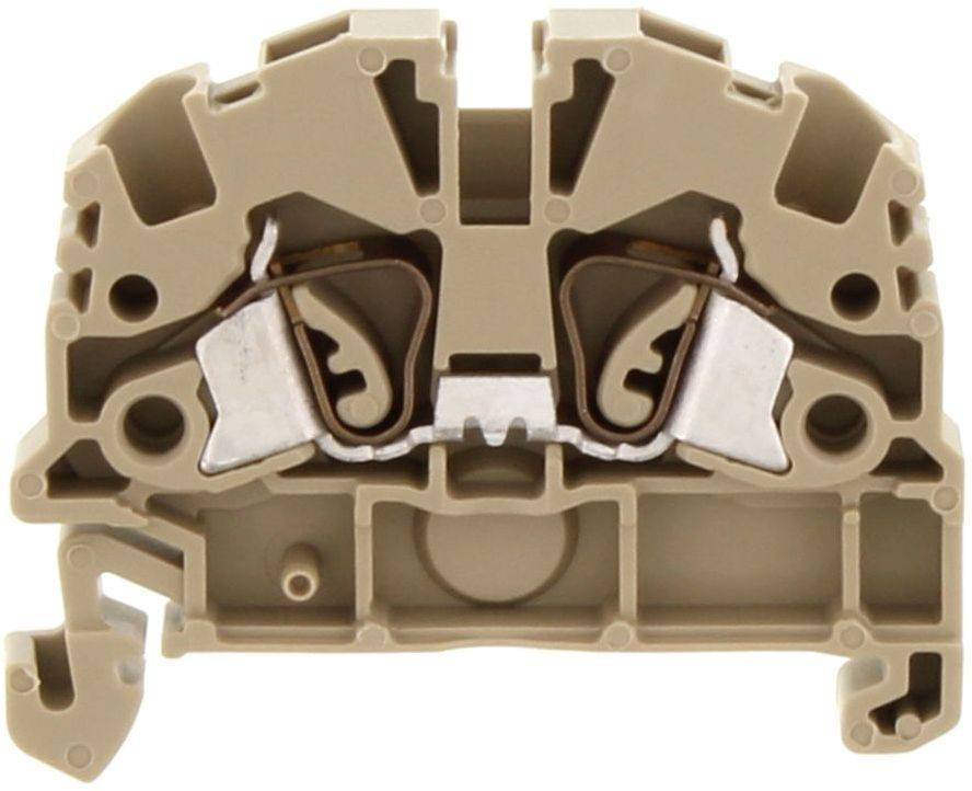 CONTA-CLIP ZSRK 2,5/2A BG, Durchgangsklemme, Zugfederanschluss, SKU: 3583.2