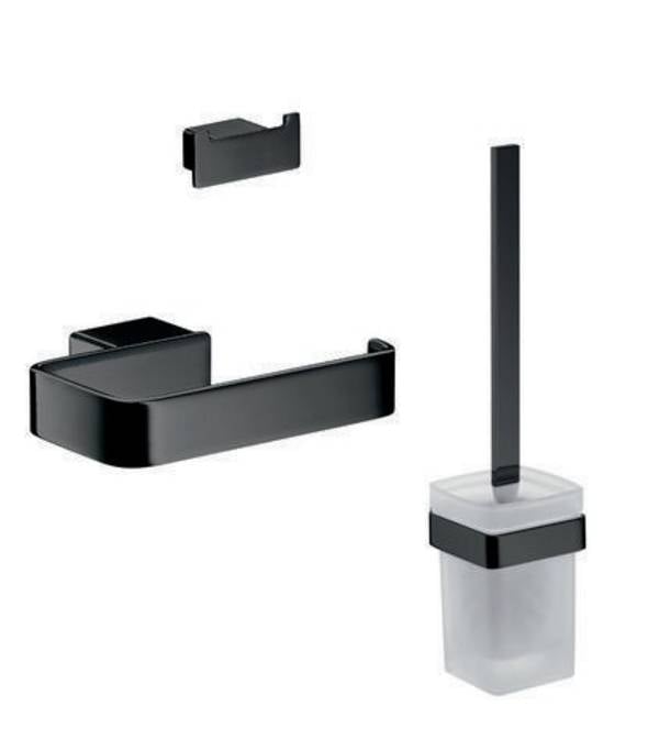 Emco WC-Set LOFT PapHal. o De Bügarn. Doppelhaken schwarz