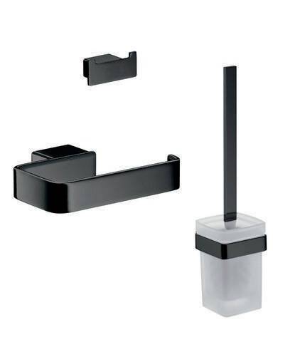 Emco WC-Set LOFT PapHal. o De Bügarn. Doppelhaken schwarz-0